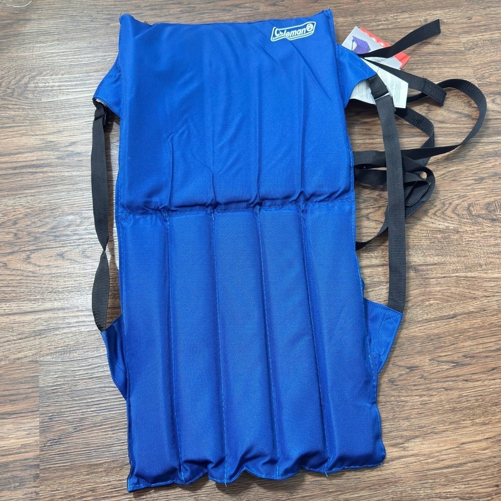 Coleman® Portable Stadium Seat Cushion with Backrest Blue NEW‎
